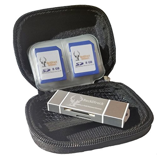 BuckStruck Hard Shell Storage Case for Trail Camera Card Reader and SD Cards
