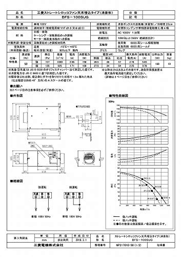 Amazon | 三菱 mitsubishi 換気扇 産業用送風機 [本体]ストレート