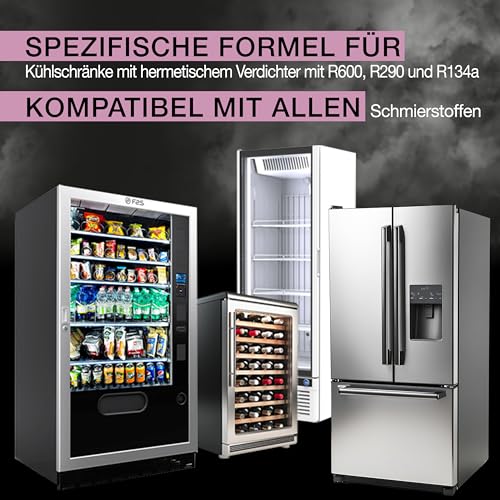 Errecom Extreme Ultra White - 6 ml, Leckstopper für Kühlschränke mit hermetischem Kompressor und mit R600 – R290 – R134a (Adapter nicht enthalten)