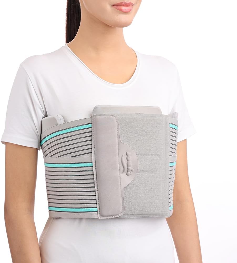 Tynor Chest Binder, Grey, XL, 1 Unit