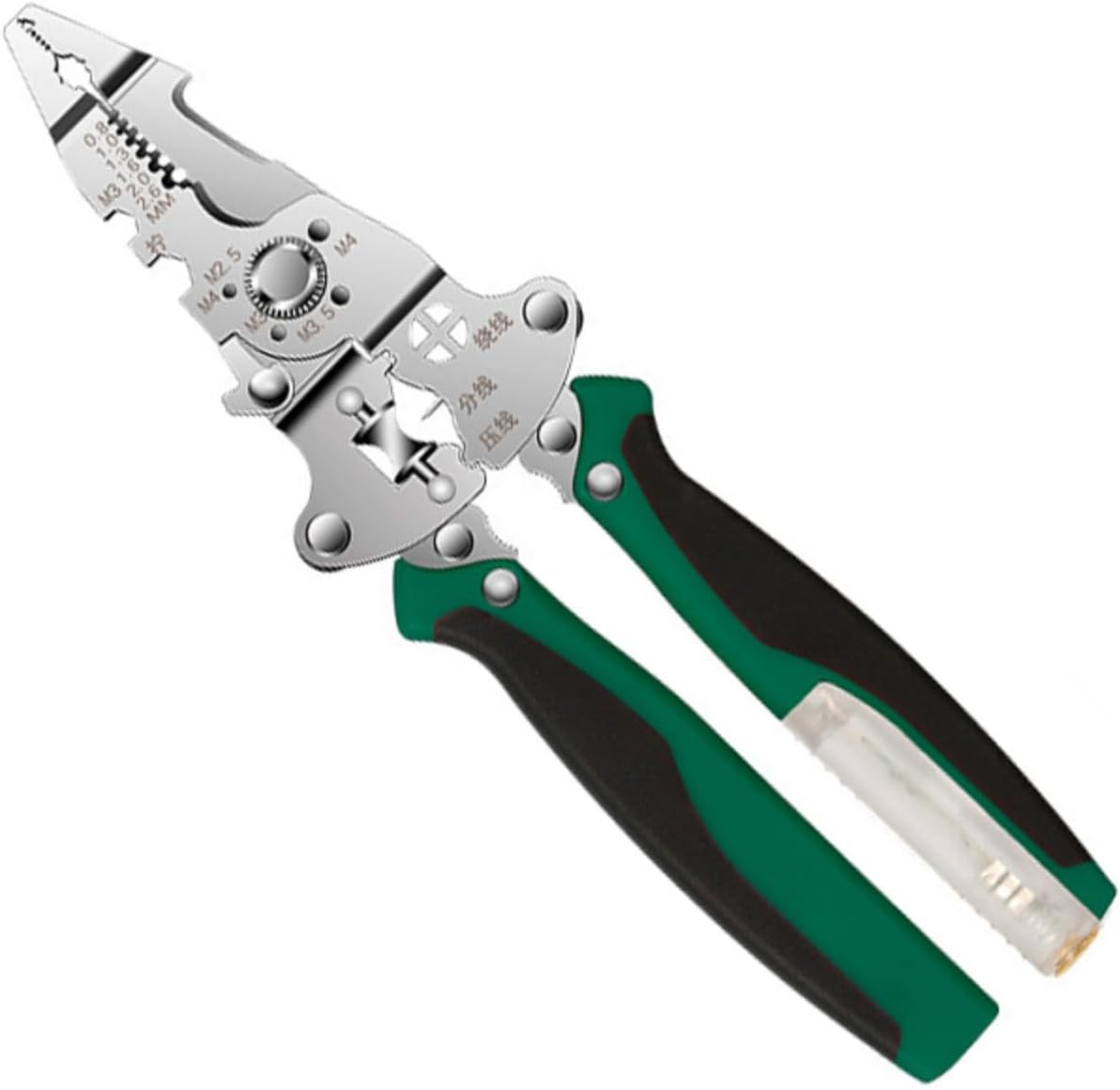 Wire Stripping Pliers With Electricity Measurement Electrician Plier 16-in-1 Multifunctional Plier Foldable Pulling Tool