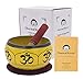 DharmaObjects Yoga Meditation 6 Inches OM Mantra Singing Bowl/Pad/Mallet Gift Set (Yellow)