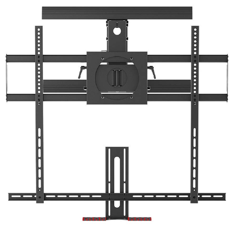 Monoprice Above Fireplace Mantel PullDown FullMotion Articulating TV