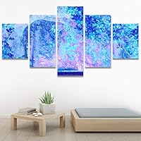 SIGNWIN 5 Panel Canvas Wall Art Modern Art Forest Multicolor Photography Relax/Calm Romantics Scenic for Home Decorations Ready to Hang - 60