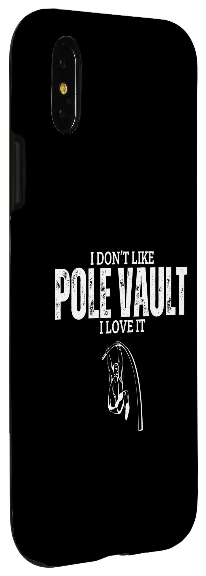 iPhone X/XS I Love Pole Vault Funny Pole Vaulting Case - Image 3