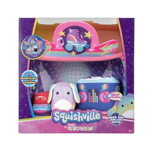 Squishville by Squishmallows - Medium Soft Playset (Rock and Roller Disco) SQM0324
