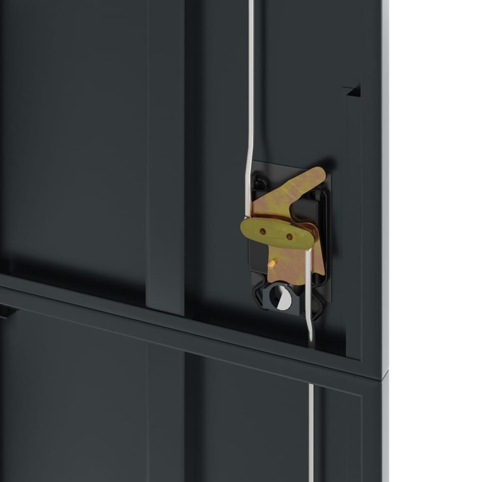LAPOOH Armadio Classificatore Antracite 90x40x200 cm in Acciaio,Armadi Archivio,Armadio Classificatore,Armadi da Ufficio,Schedario da Ufficio -339763