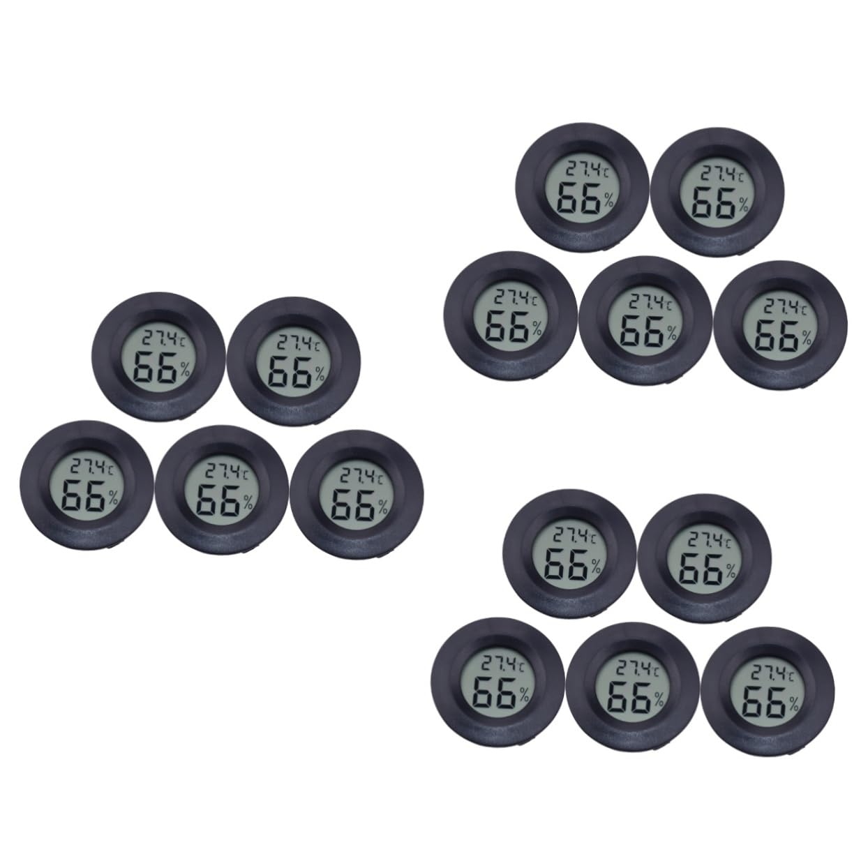POPETPOP 15piezas Higrómetro Digital De y Para Reptiles Medidor De y Portátil Para Tiendas De y Negro