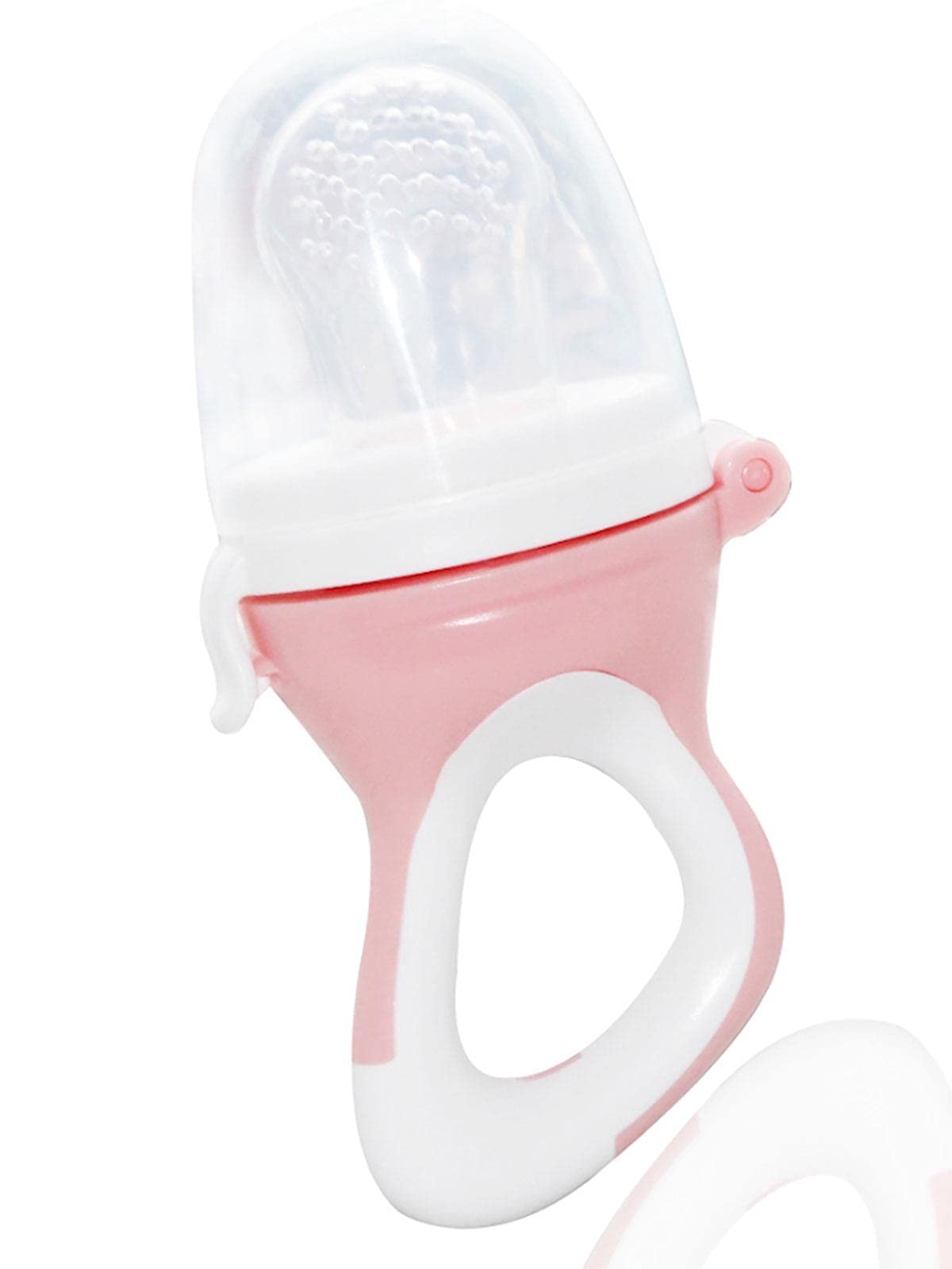 BabyjemSoft Silicone Baby Feeder for Self - 6 Months+ - Feeding with Fresh Fruits, Vegetables, and Meat - Safe, Healthy, and Hygienic with Teething Relief - Dishwasher and Sterilization Safe