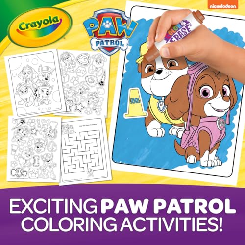 Image of Crayola PAW Patrol Sticker Activity Pad, 12 PAW Patrol Coloring Pages, 100+ Stickers, Travel Activity, PAW Patrol Toys, Toddler Gifts