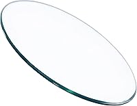 Vista 10 de Mesa redonda de vidrio templado de 20 pulgadas de grosor de 1/4 pulgadas - Borde pulido plano