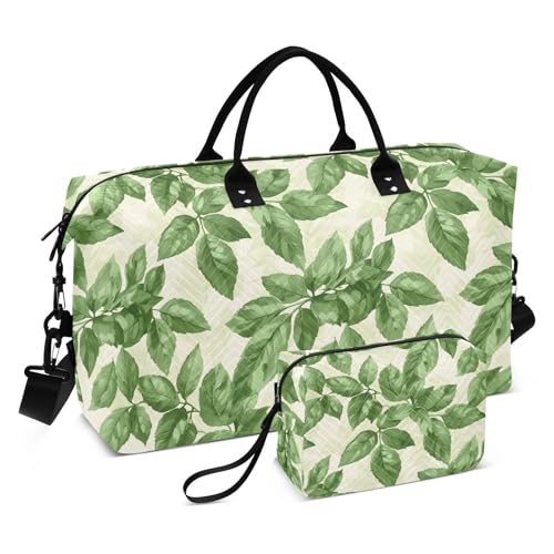 Vivid Leaves Duffel Bag for Travel Gym Sport, Weekender Travel Bags Carry on Overnight Bag
