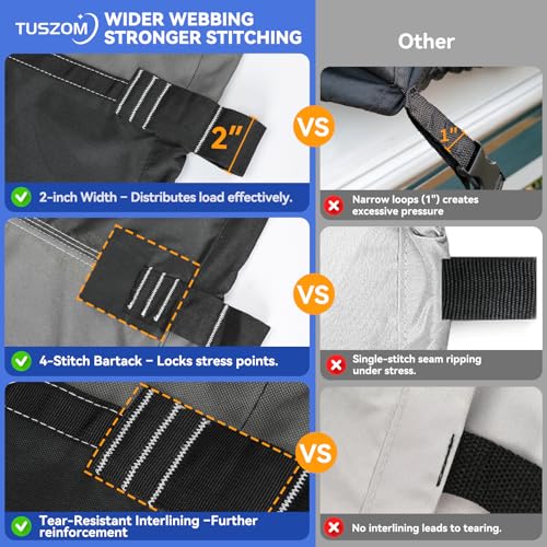 1600D+1200D T-Top Boat Cover