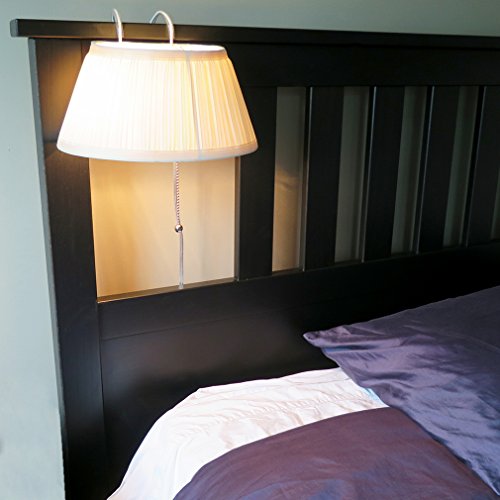 Evelots Bed Headboard Reading Lamp Book Light-Soft Fabric Shade-Easy ON/Off Pull Cord by Evelots - Image 7