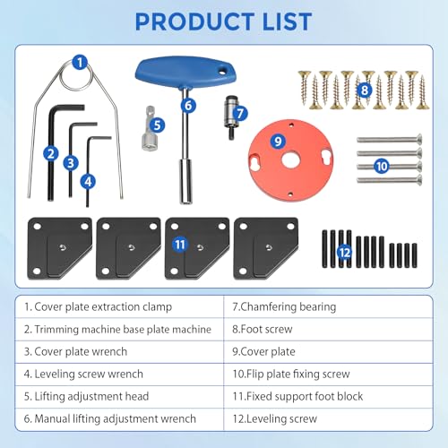 Oberfräsenhebetisch,Frästisch für Oberfräse,Router Tisch Lift Kit,Trimmen Maschine Invertiert Hubtisch Frästisch,Trimmmaschine Inverted Lifting Table Router Lift,für Holzbearbeitung