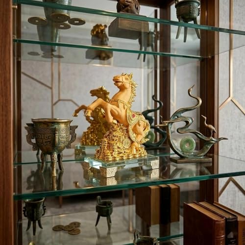 Estatua de caballo chino de resina para decoración miniatura 5