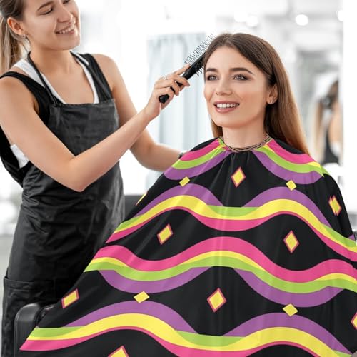 Capa para corte de cabello impermeable profesional con cierre ajustable miniatura 7