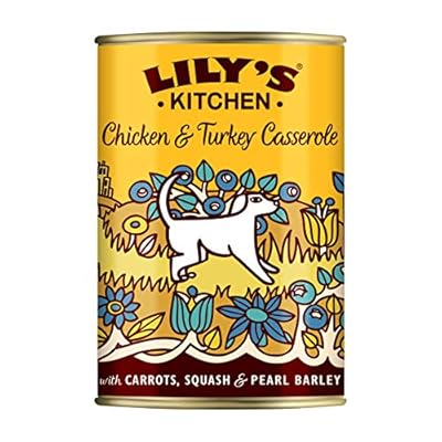 Lily's Kitchen Chicken & Turkey Casserole - Complete Adult Dog Wet Food (6 x 400 g)