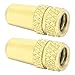 Tbest 2pcs Valve Caps, Aluminium Alloy Valve Stem Covers Dust Covers for Mountain Bikes (Gold