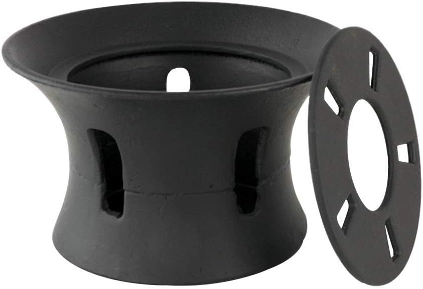Cast Iron Teapot Warmer - Japanese Teapot Holder Stand - Black