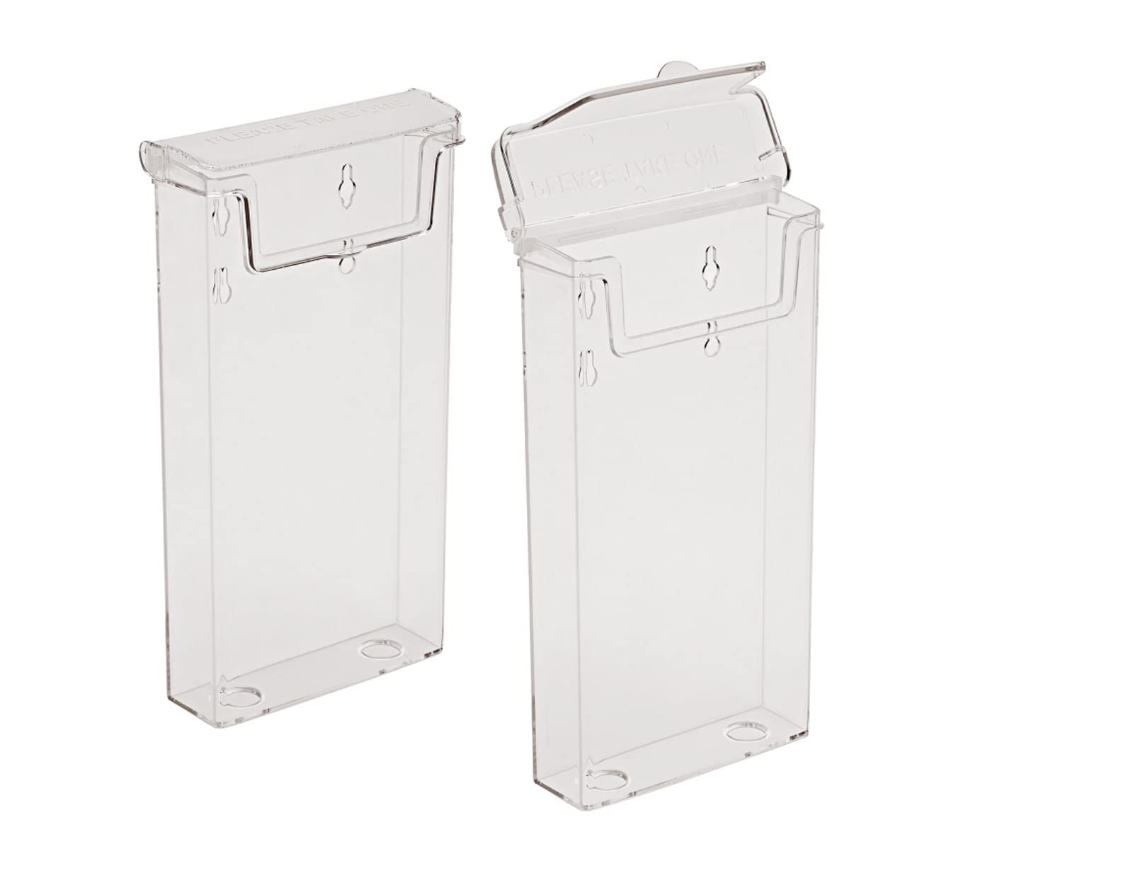 1 Pocket 1/3rd A4/DL Portrait Outdoor Leaflet Holder Pack OF 1 Pcs, Clear