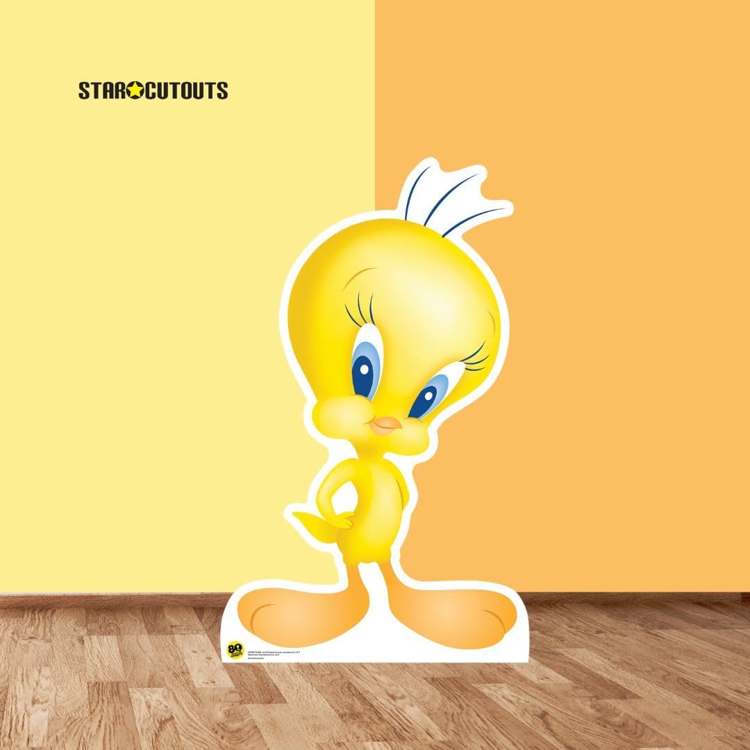 SC4142 Star Cutouts Tweety Pie/ Tweetie Pie 80 Year Anniversary Star Mini Cutout Cardboard Cutout