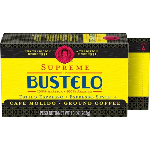 Café Bustelo Supreme by Bustelo Espresso Style Dark Roast Ground Coffee Brick, 10 Ounces (Pack of 12) image 3