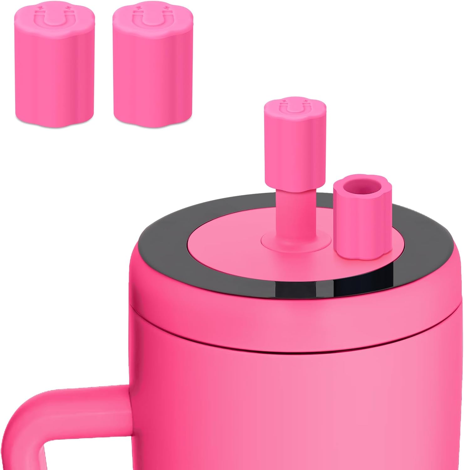 2 Pack Brumate Magnetic Straw Cover, Silicone Leakproof Straw Protector for Tumbler, Compatible with Era/Resa, Drinkware Accessory