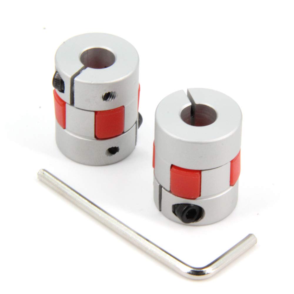 Flexible Shaft Couplings - 8mm Plum Connectors for CNC & 3D Printers -1