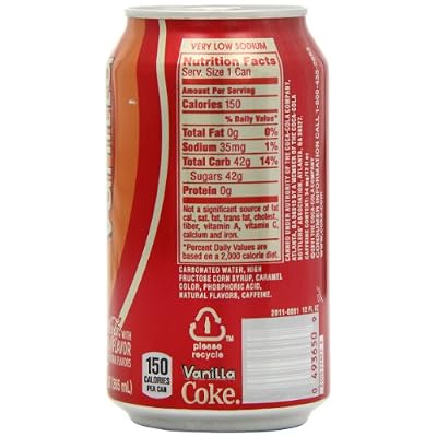 Vanilla Coca Cola -12 Cans