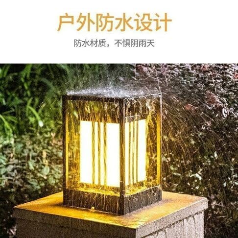 Image of Gate Light Outdoor Lamp Garden for Home Gate, Black (Pack of 2 Pc) (Grey-NJ)