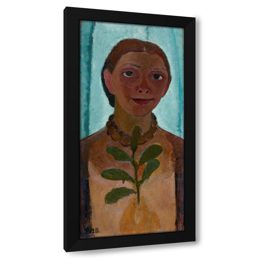 Amazon.com: Paula Modersohn-Becker 14x24 Black Modern Framed Art