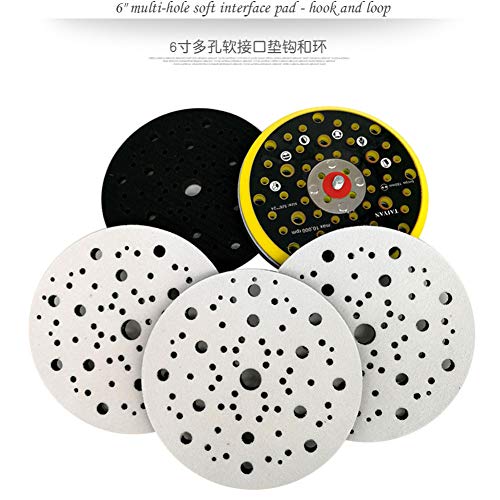 Tampon d'interface souple 6" 150mm multi-trous pour ponçage de précision - 3