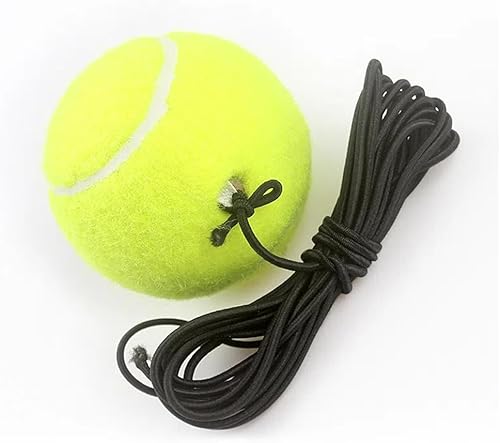 Miniatura 4 de Paquete de 1 pelota de tenis con entrenamiento de práctica deportiva, color amarillo