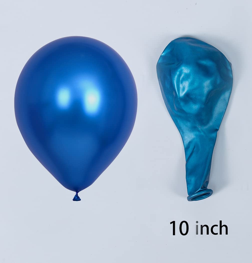 Amazon | メタリックネイビーブルー 風船 10インチ パーティー用