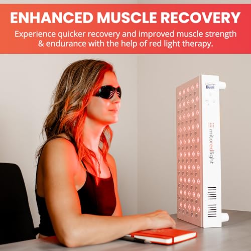 Image of Mito Red Light - MitoMID 2.0 Red Light Panel - Red Light Therapy for Face and Neck - Red Light & Near Infrared Red Light Therapy - At-Home Red Light Therapy for Body
