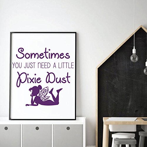 Vinilo decorativo Fairy Wall Decor con texto y acabado mate miniatura 5