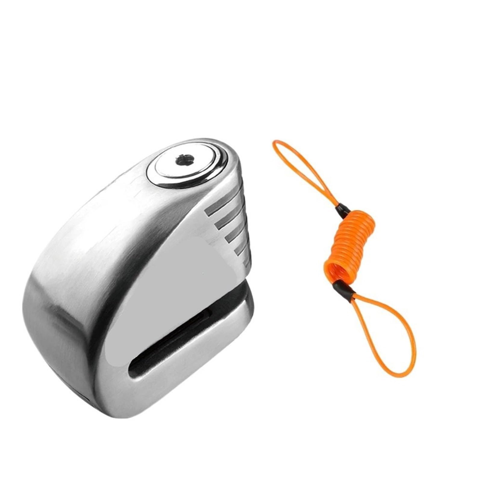 Arupmn Sus304 Sl A Set Chain Lock Motorcycle Lock Scooter Disc Waterproof Alarm Locks Motorcycle Handlebar Lock(Sus304 Sl A Set)