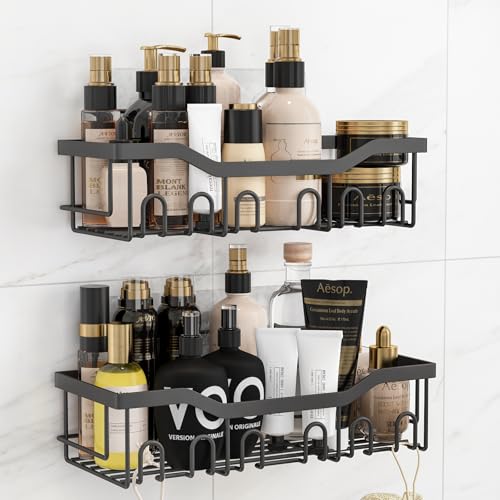 rigors 2-Pack Duschablage ohne Bohren, badezimmer organizer - shampoo...