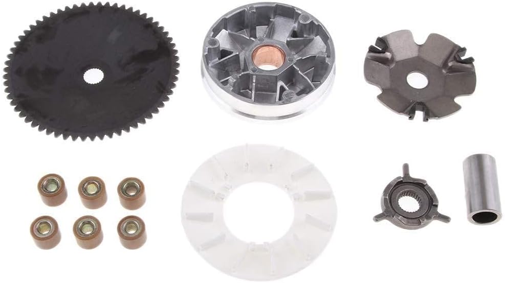 Jeremywell VARIATOR ASSEMBLY FRONT CLUTCH QMB139 GY6 49cc 50cc SCOOTER MOPED ATV GO KART