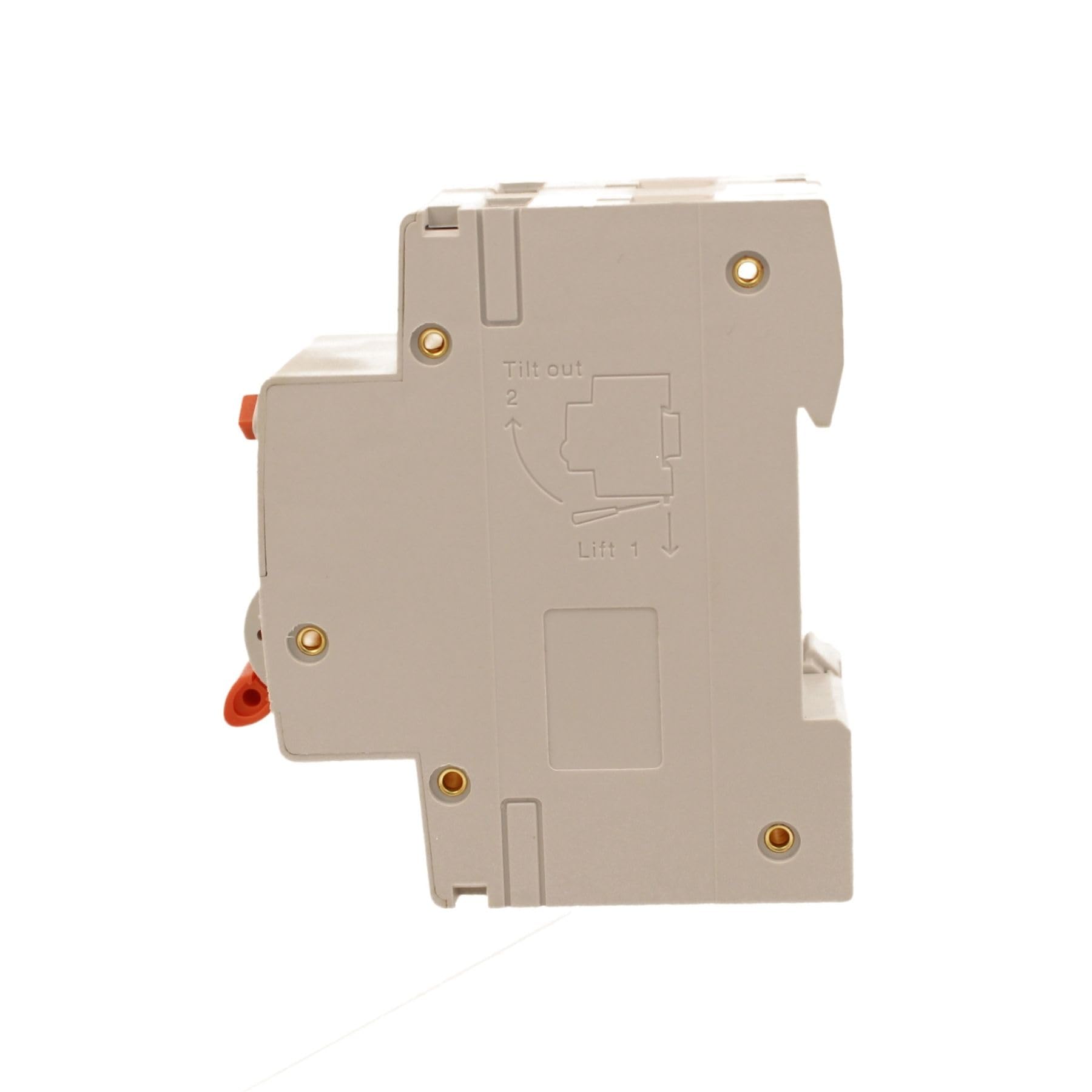 Interruptor diferencial magnetotérmico tipo A 16 A C16, RCBO 1P + N 6 kA 30 mA curva C, doble palanca con diagnóstico visual, 2 módulos DIN, serie PL8HM electromagnética