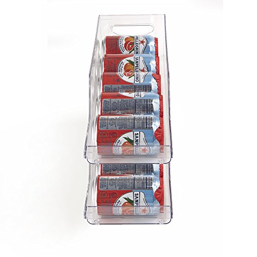 Mind Reader Pop/Soda Can Dispenser Storage Organizer Bin For Kitchen Pantry, Countertops, Cabinets, Refrigerator 2 Pack , Clear #TOP5
