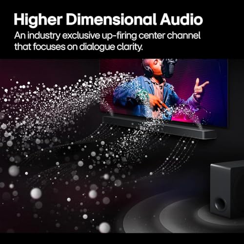 Image of LG 65-Inch Class UT75 Series LED Smart TV 4K Processor Flat Screen with Alexa Built-in (65UT7570PUB, 2024),LG 5.1.3 ch. Sound Bar with Wireless Dolby Atmos and Rear Speakers