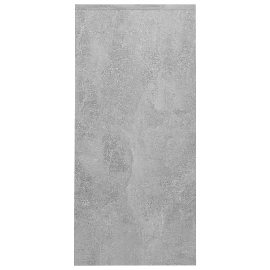 Scrivania per computer in legno grigio cemento, 102,5 x 35 x 75 cm, con 4 ripiani, moderna scrivania da ufficio per casa e studio, scrivania salvaspazio per studenti e ufficio
