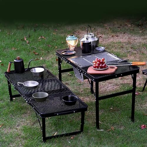 Table pliante réglable en hauteur : solution stable et légère pour l'extérieur