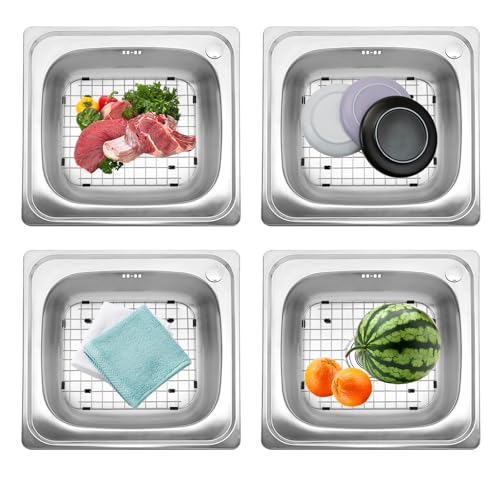 Protector para Fregadero Cocina Acero Inoxidable 2 Pzas 14x12 miniatura 3