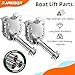 PAMRIQY Boat Lift Wheel Kit, Heavy-Duty Carbon Steel Boat Lift Wheels, Adjustable Boat Lift Wheel Bracket, 2 Pack Marine Grade Lift Parts, Fits Most Lifts(Wheels not Included)