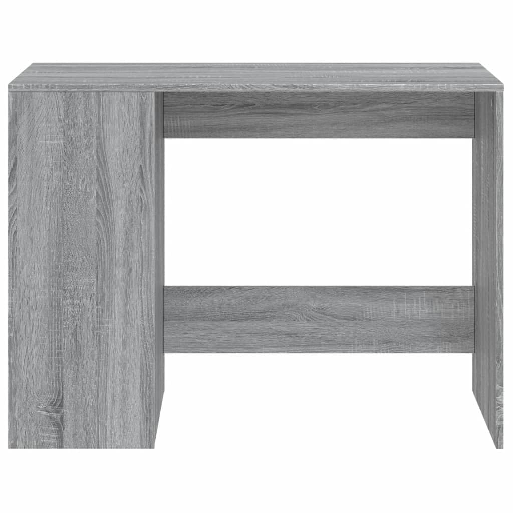 Schreibtisch Grau Sonoma 102 x 50 x 75 cm Holzwerkstoff mit Stauraum für Computer, Laptop, Büro, Homeoffice, Lernen, Gaming und Ordnung
