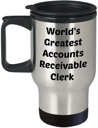 Miniatura 1 de abalorio por recibir taza de viajeWorld 's Greatest abalorio por recibir Clerkgracioso té cacao caliente aislado vaso de cafénovedad regalo de