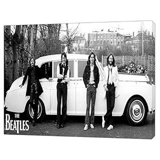 The Beatles Rock Band Photo sur toile encadrée Décoration d’intérieur, 40 » x 30 » inch(102x 76 cm)-38mm depth - Les Beatles, Paul McCartney, John Lennon, RIngo Starr, George Harrison